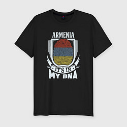 Футболка slim-fit Армения в ДНК, цвет: черный