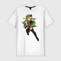 Мужская slim-футболка Zelda1