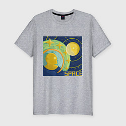 Футболка slim-fit Space Oddity 42, цвет: меланж