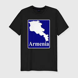 Мужская slim-футболка Армения Armenia