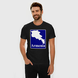 Футболка slim-fit Армения Armenia, цвет: черный — фото 2