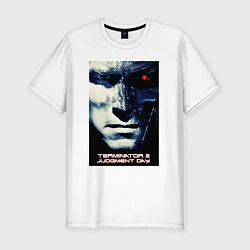 Футболка slim-fit Arnold T-800, цвет: белый