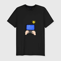 Мужская slim-футболка Создание компьютерной программы