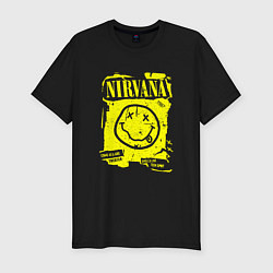 Мужская slim-футболка Smells Like Teen Spirit, Nirvana