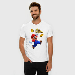 Футболка slim-fit Mario cash, цвет: белый — фото 2