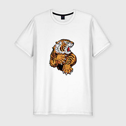 Футболка slim-fit Boom Tiger, цвет: белый