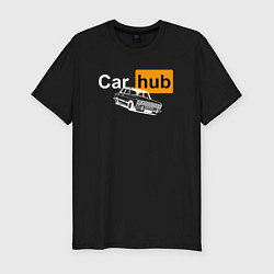 Мужская slim-футболка Car Hub hub