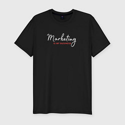Мужская slim-футболка Marketing is my business