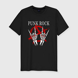 Мужская slim-футболка Панк Рок Punk Rock