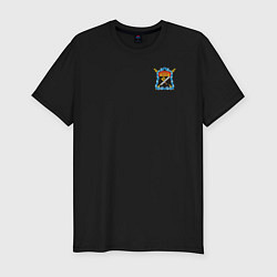 Мужская slim-футболка Терское КазВ с Эмблемой