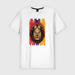 Мужская slim-футболка Lion Sparta