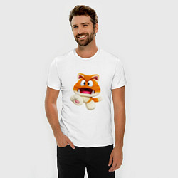 Футболка slim-fit GoombaCat, цвет: белый — фото 2