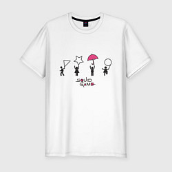 Мужская slim-футболка Сахарные Соты Squid Game