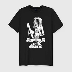 Футболка slim-fit Arctic Monkeys, рок, цвет: черный