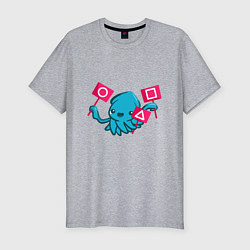 Футболка slim-fit Blue Squid, цвет: меланж