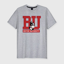 Мужская slim-футболка Boston University