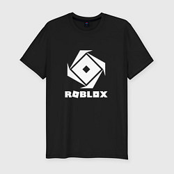 Мужская slim-футболка ROBLOX WHITE LOGO