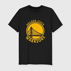 Мужская slim-футболка Golden state Warriors NBA