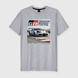 Мужская slim-футболка Toyota Gazoo Racing - легендарная спортивная коман