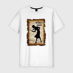 Мужская slim-футболка Нэнси Дрю Nancy Drew