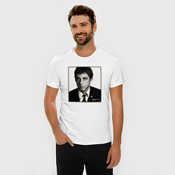 Футболка slim-fit Аль Пачино Al Pacino, цвет: белый — фото 2