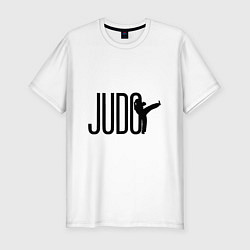 Мужская slim-футболка Judo Man