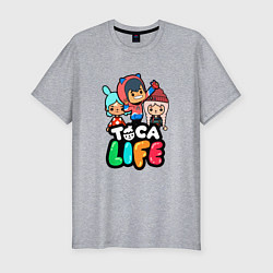 Футболка slim-fit TOCA BOCA WORLD ИГРА ТОКА БОКА, цвет: меланж