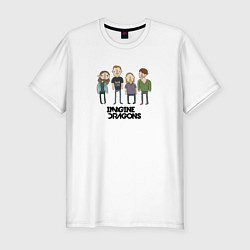 Футболка slim-fit Imagine Dragons, цвет: белый