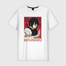 Футболка slim-fit Сильнейший Бенимару, цвет: белый