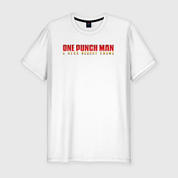 Мужская slim-футболка One Punch Man a hero nobody knows