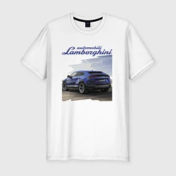 Мужская slim-футболка Lamborghini Urus Sport