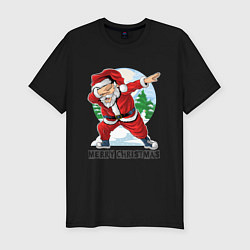 Футболка slim-fit Dab Santa, цвет: черный