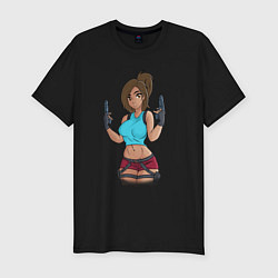 Футболка slim-fit Lara Croft Tomb Raider, цвет: черный