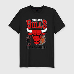 Мужская slim-футболка Chicago Bulls NBA