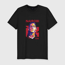 Футболка slim-fit Nairobi Girl, цвет: черный