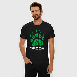 Футболка slim-fit SKODA ШКОДА ХИЩНИК, цвет: черный — фото 2