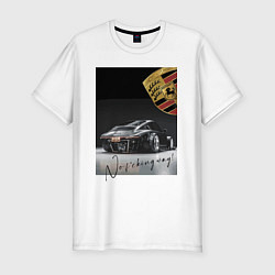 Футболка slim-fit Porsche - да ни за что, блин!, цвет: белый