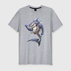 Мужская slim-футболка Самый крутой ныряльщик
