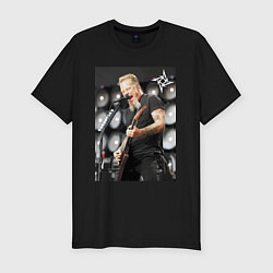 Футболка slim-fit James Alan Hatfield - Metallica, цвет: черный