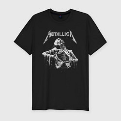 Мужская slim-футболка Metallica - thrash metal!