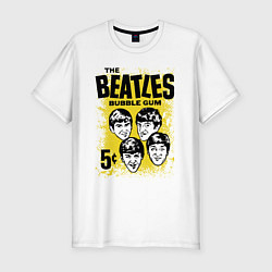 Футболка slim-fit The Beatles bubble gum, цвет: белый