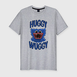 Футболка slim-fit HUGGY WUGGY ХАГГИ ВАГГИ, цвет: меланж