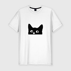 Мужская slim-футболка Котяра cat