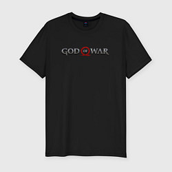 Футболка slim-fit ЛОГО GOD OF WAR, БОГ ВОЙНЫ СИМВОЛ, цвет: черный