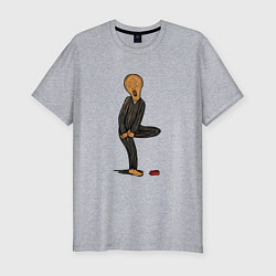 Футболка slim-fit КРИК БОЛИ!, цвет: меланж