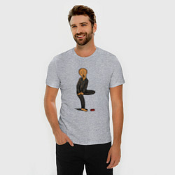 Футболка slim-fit КРИК БОЛИ!, цвет: меланж — фото 2