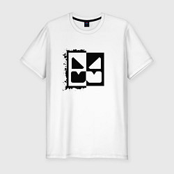 Футболка slim-fit GEOMETRY DASH BLACK WHITE, цвет: белый