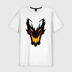 Футболка slim-fit ЛИЦО SHADOW FIEND DOTA2, цвет: белый