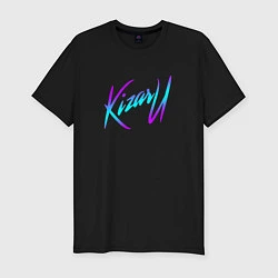 Мужская slim-футболка КИЗАРУ НЕОН ЛОГО KIZARU NEON LOGO