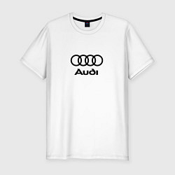 Мужская slim-футболка Audi